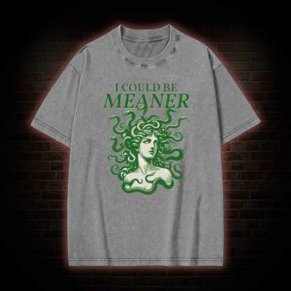 I Could be Meaner Washed T-shirt