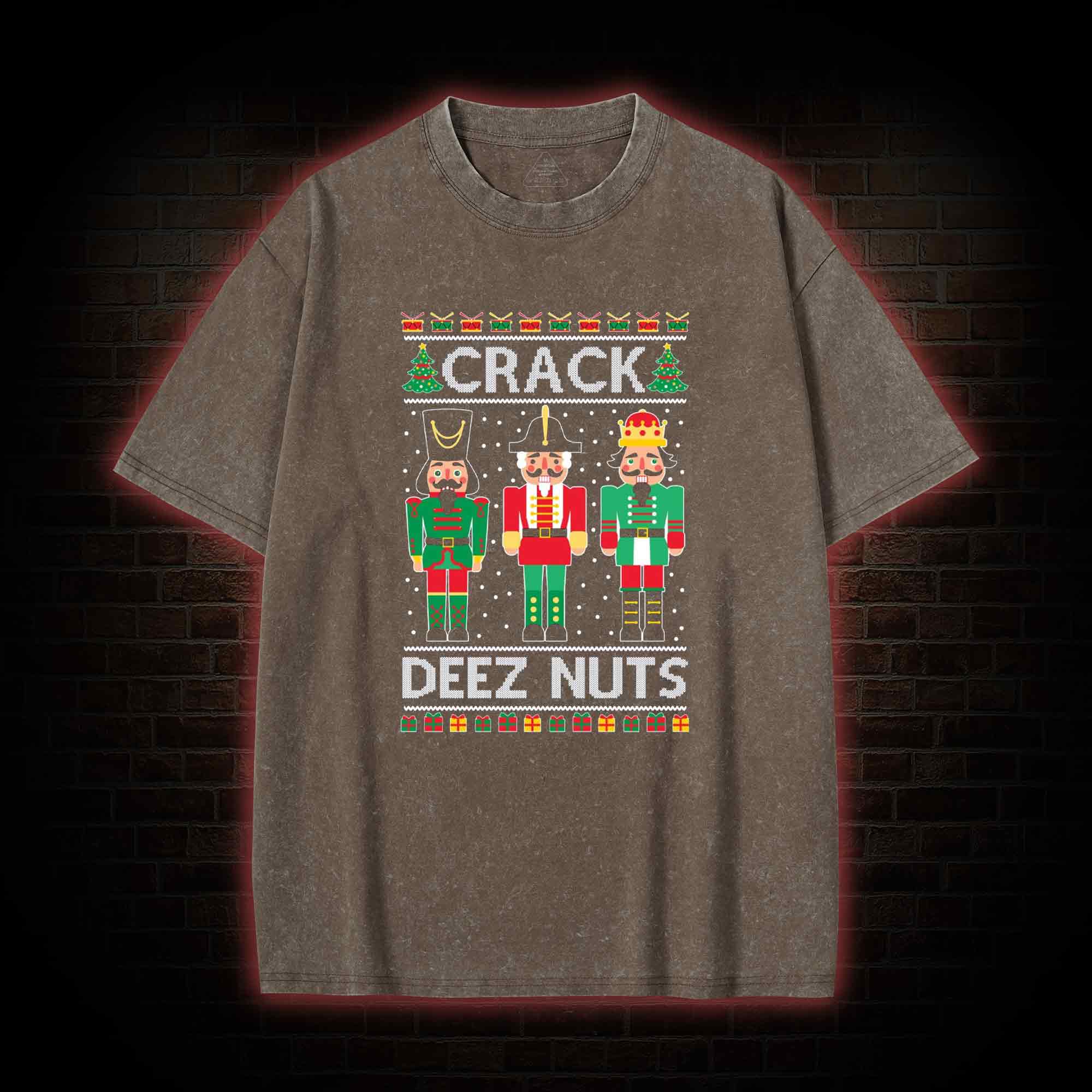 Crack Deez Nuts Washed T-shirt