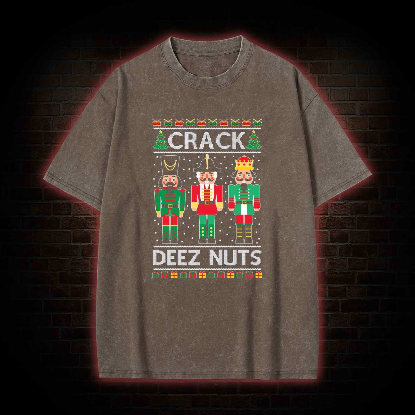 Crack Deez Nuts Washed T-shirt