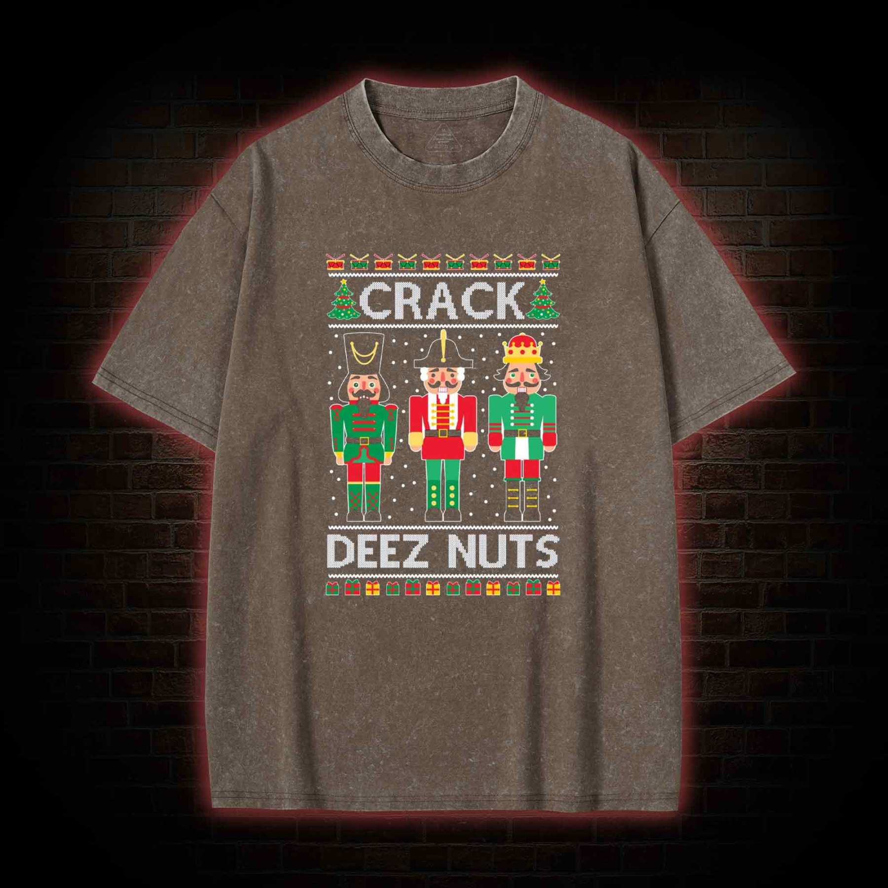 Crack Deez Nuts Washed T-shirt