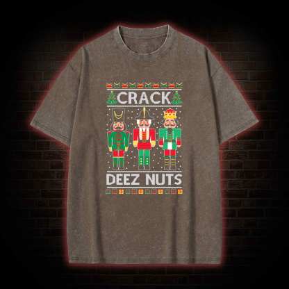 Crack Deez Nuts Washed T-shirt