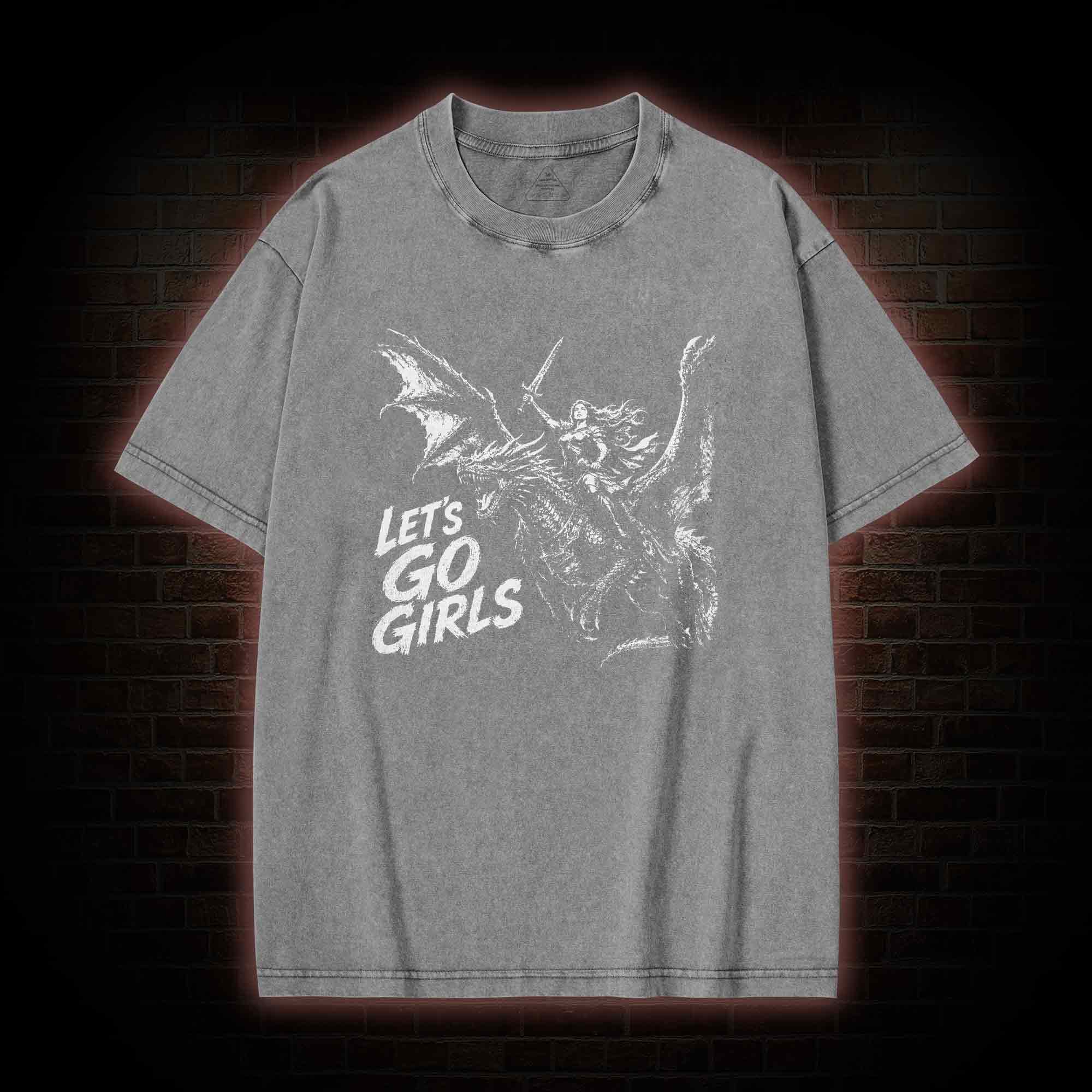 Let's Go Girls Washed T-shirt
