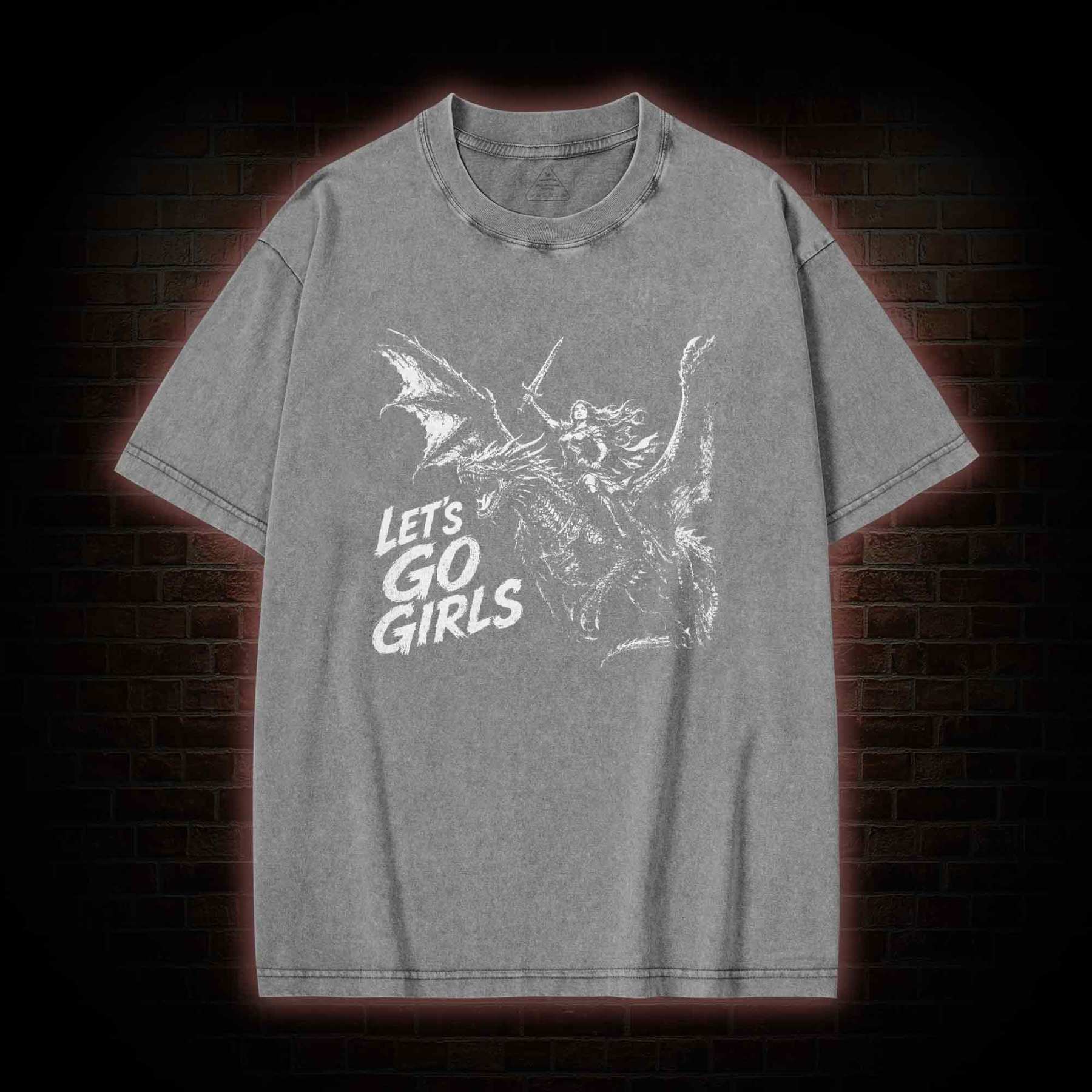 Let's Go Girls Washed T-shirt