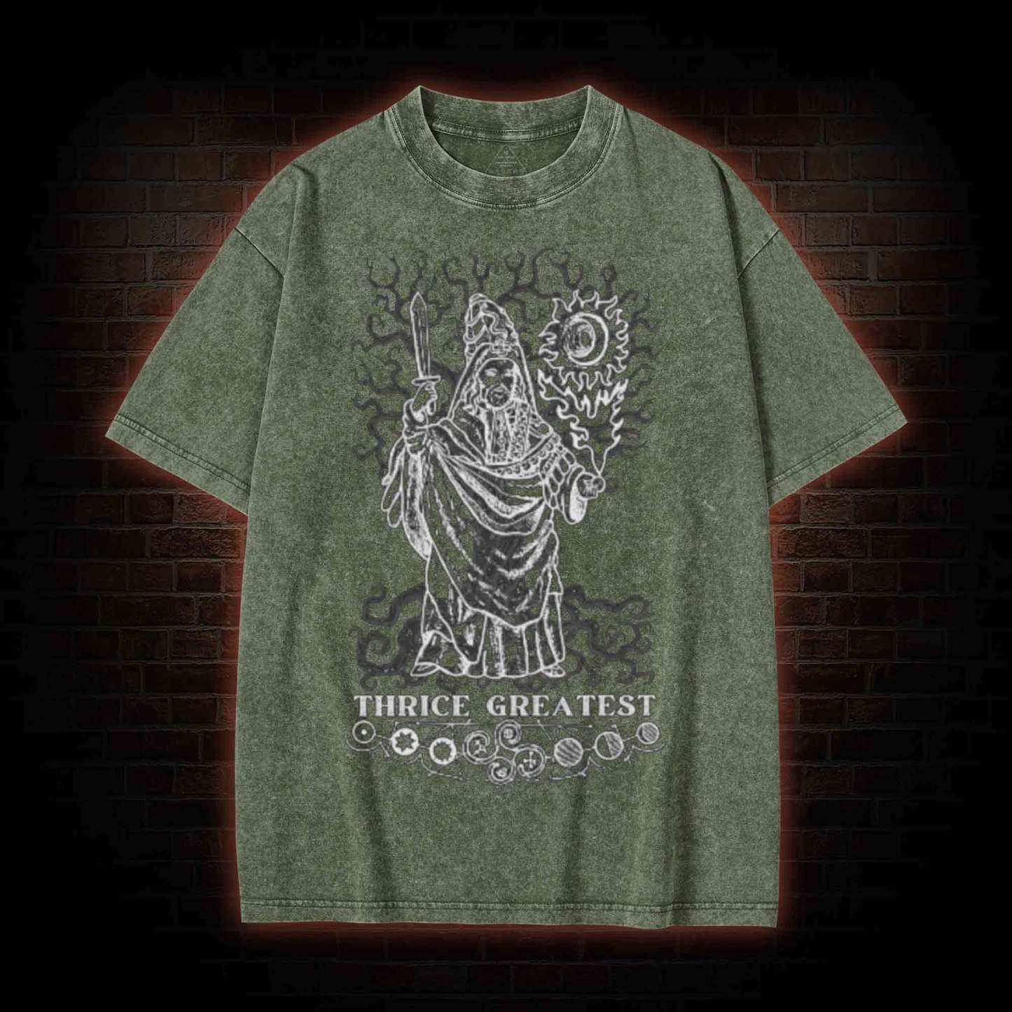 Esoteric Hermetic Occult Washed T-shirt