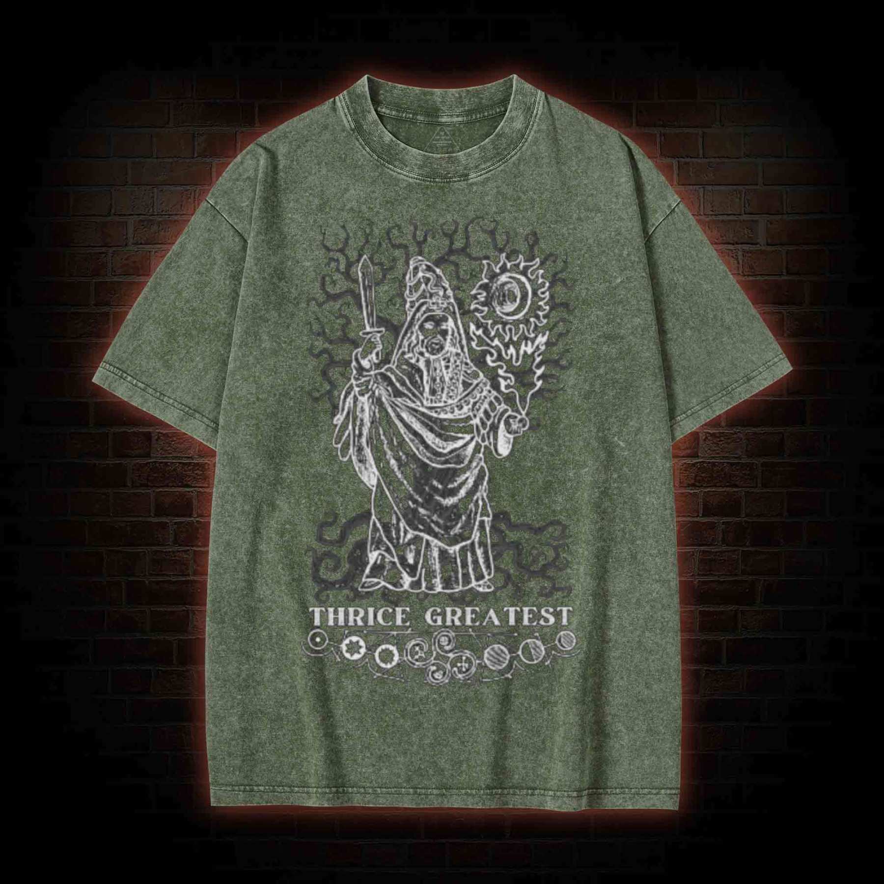 Esoteric Hermetic Occult Washed T-shirt