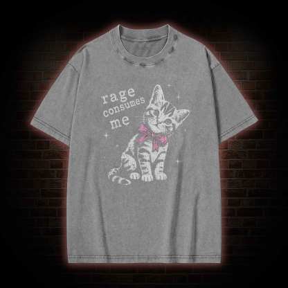 Rage Consumes Me Washed T-shirt