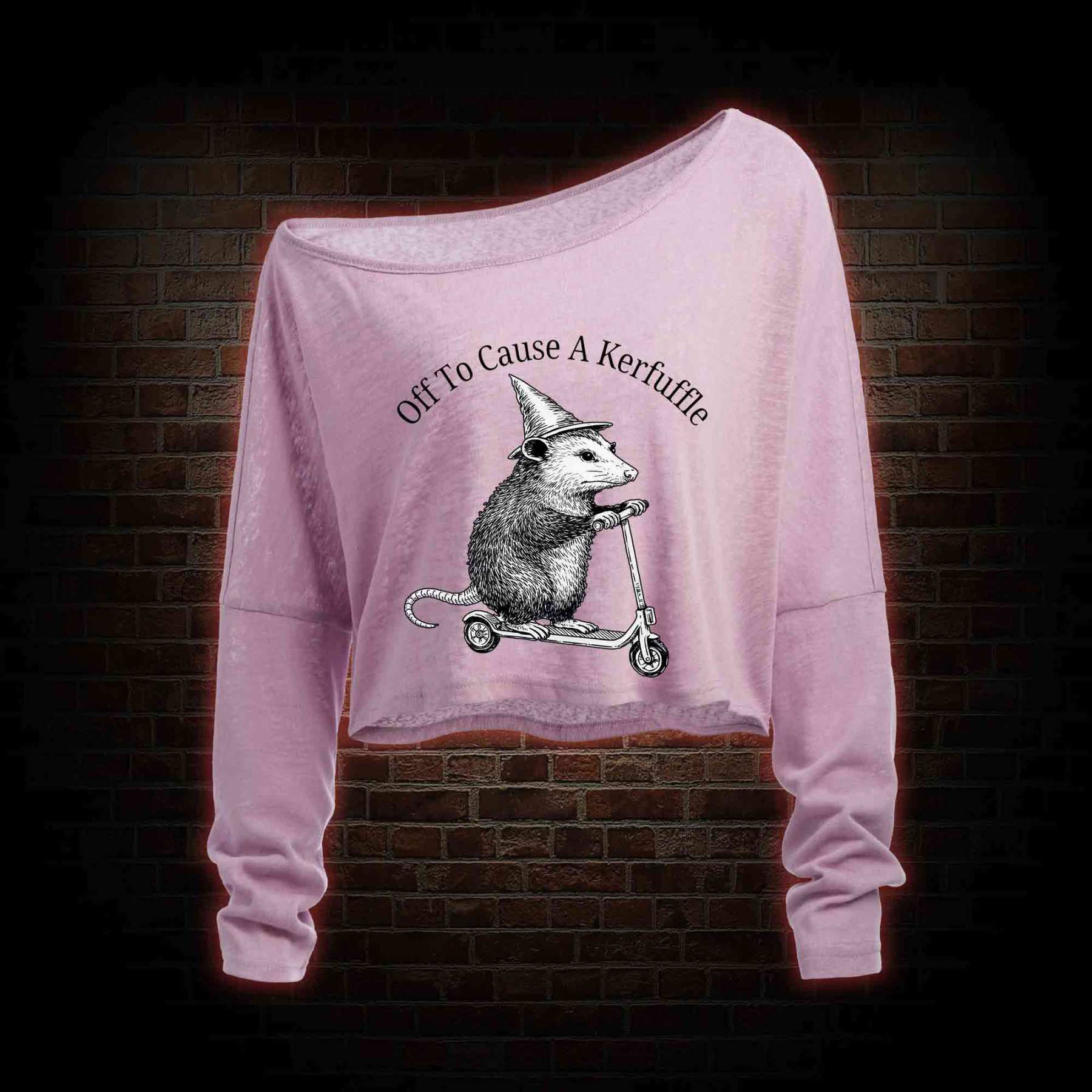 Cause a Kerfuffle Off Shoulder Long Sleeve Crop Top