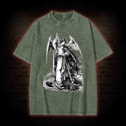 St Michael Archangel Washed T-shirt