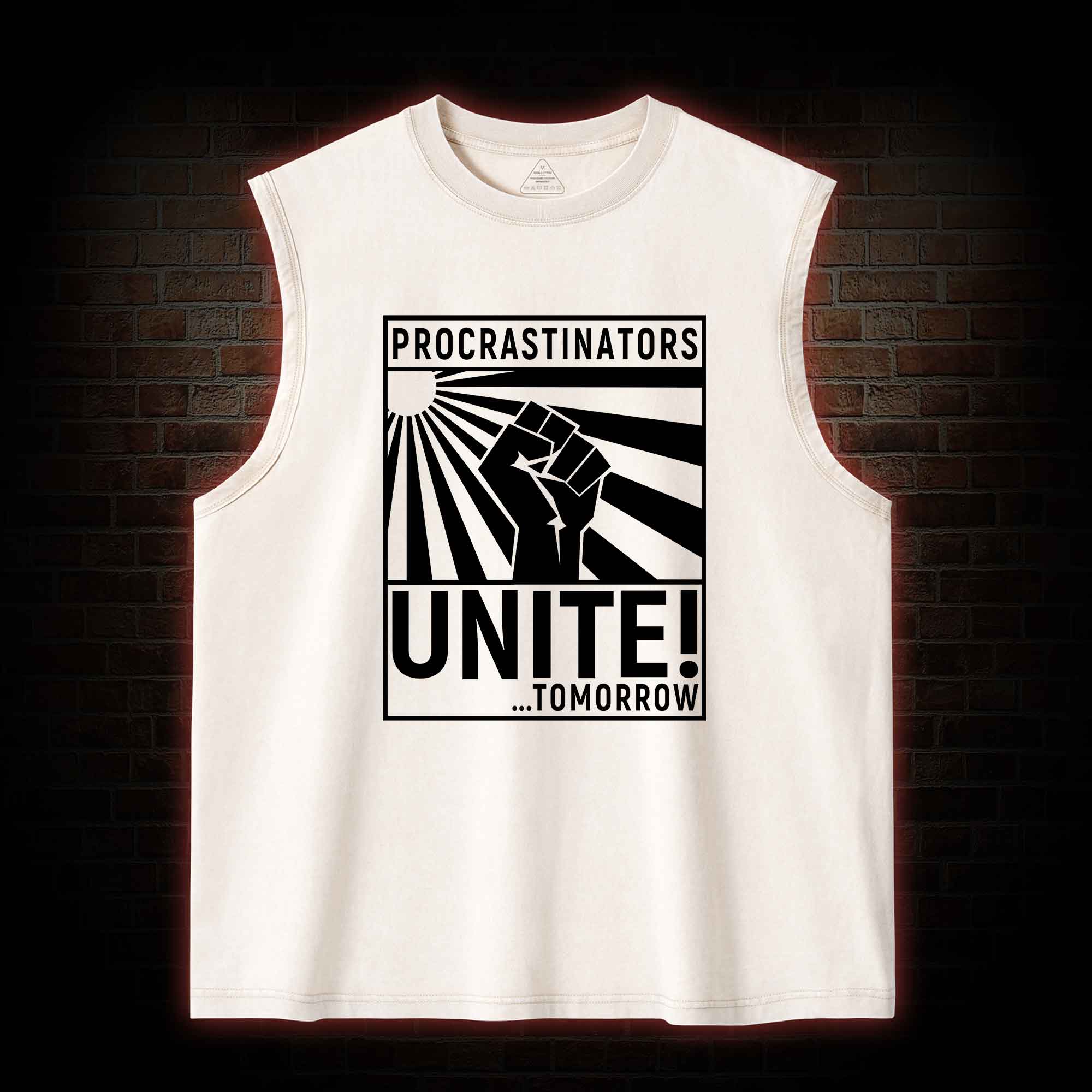 Procrastinators Unite Washed Tank Top