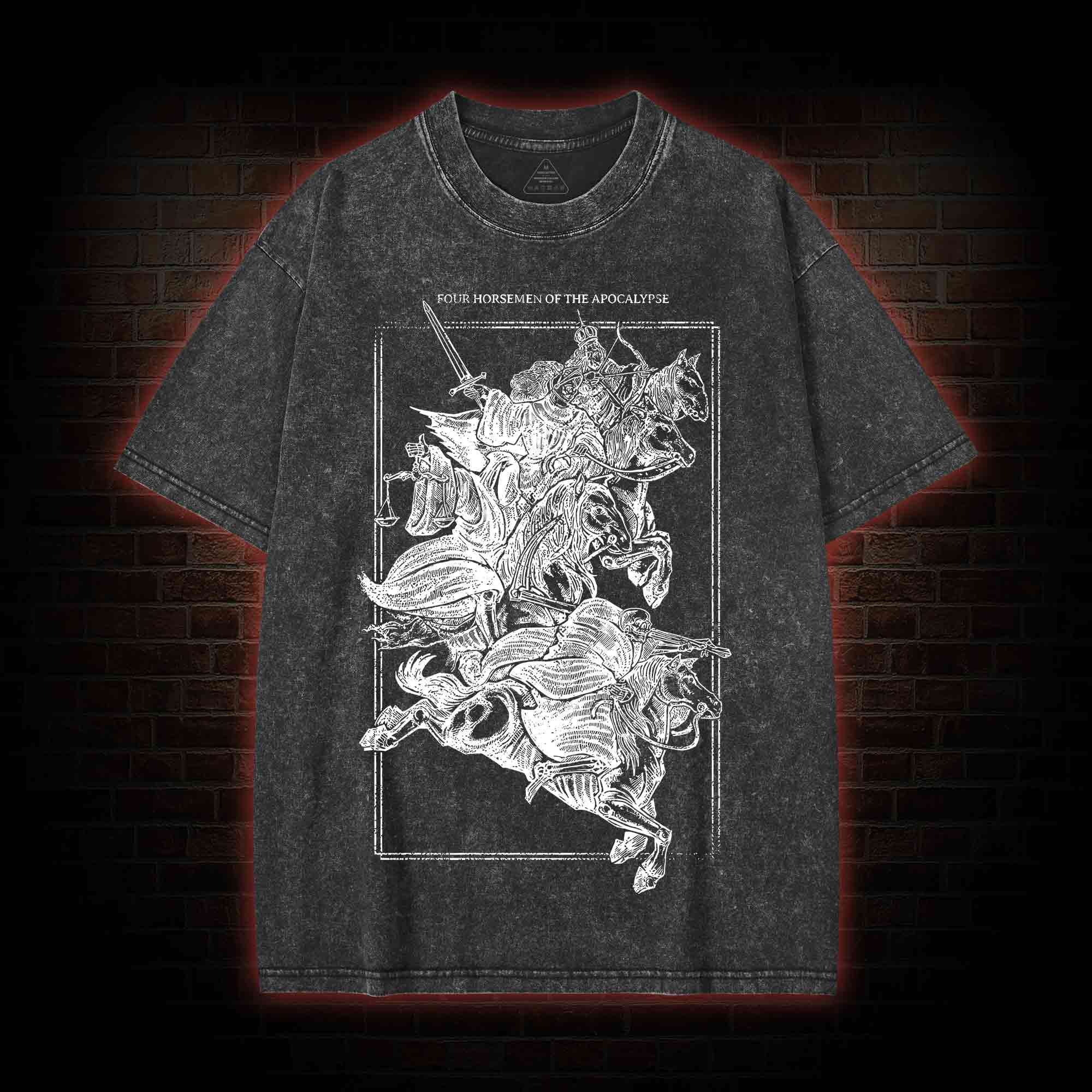The Knight of the Apocalypse Washed T-shirt