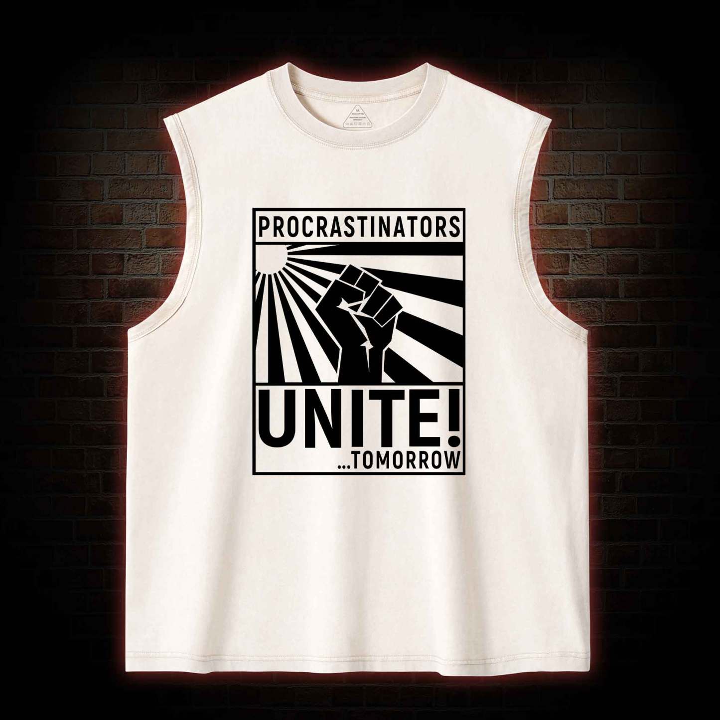 Procrastinators Unite Washed Tank Top