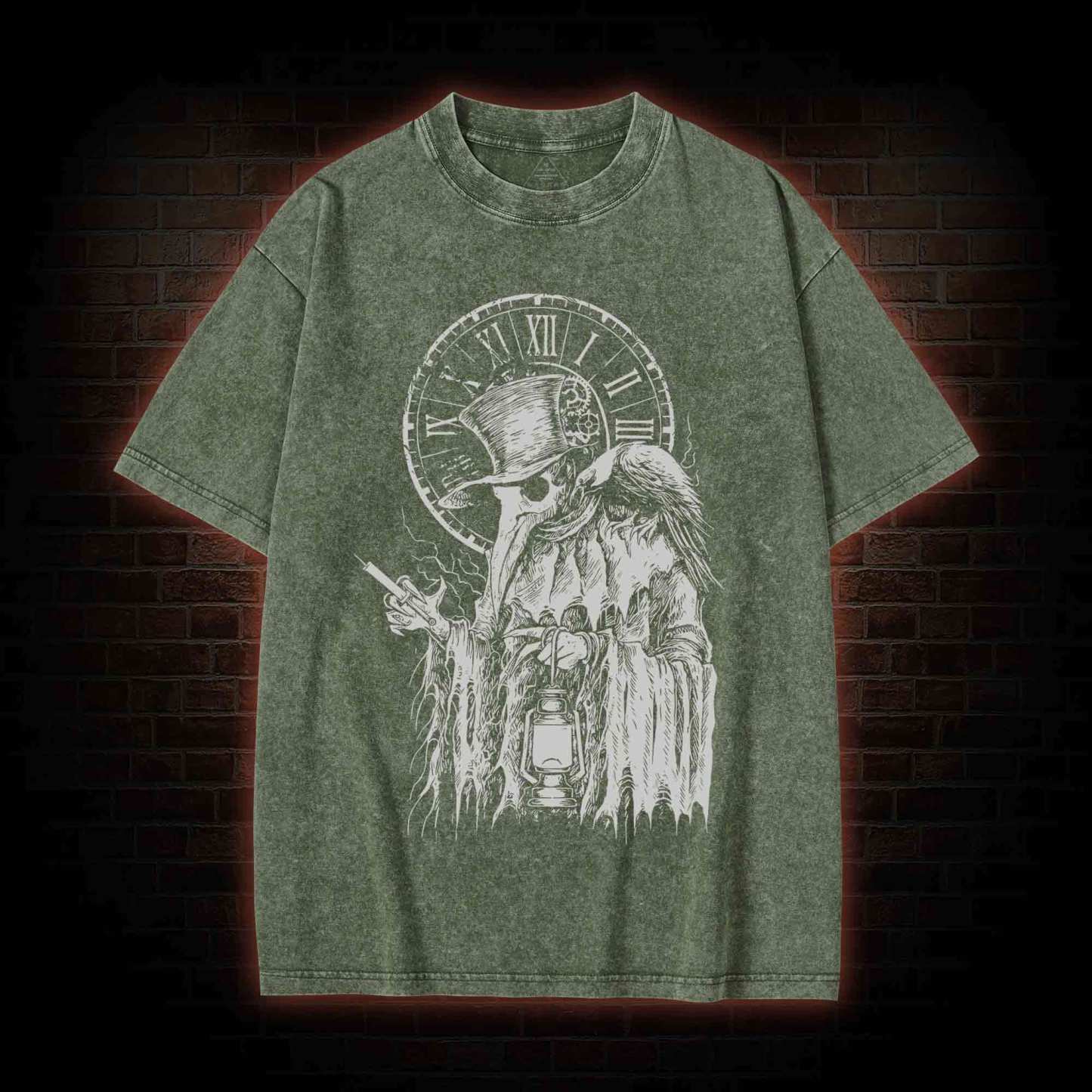 Vintage Plague Doctor Washed T-shirt