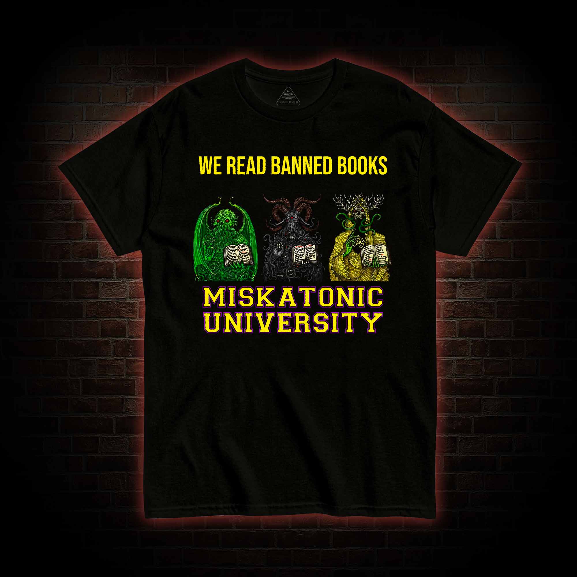 Banned Books Miskatonic University T-shirt
