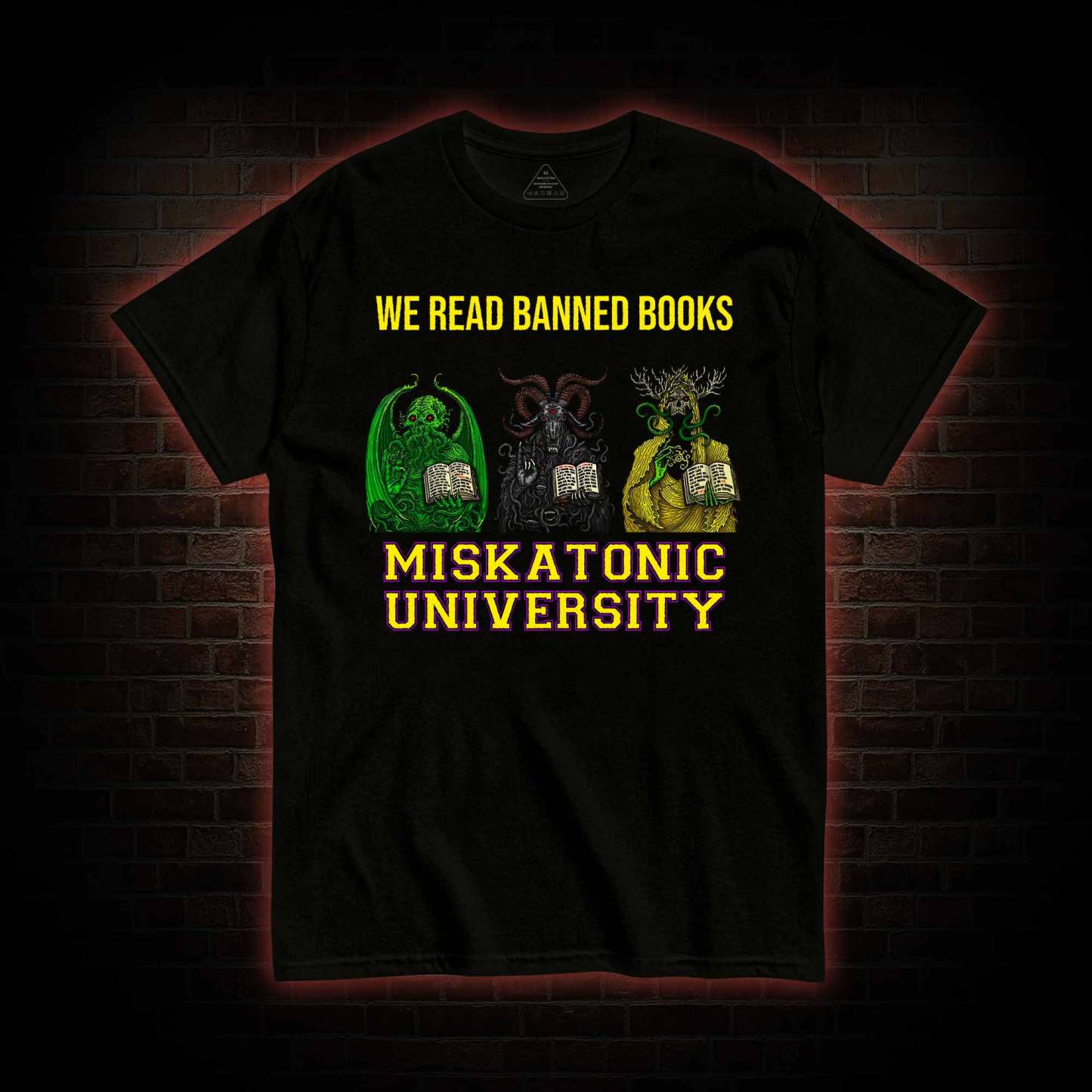 Banned Books Miskatonic University T-shirt