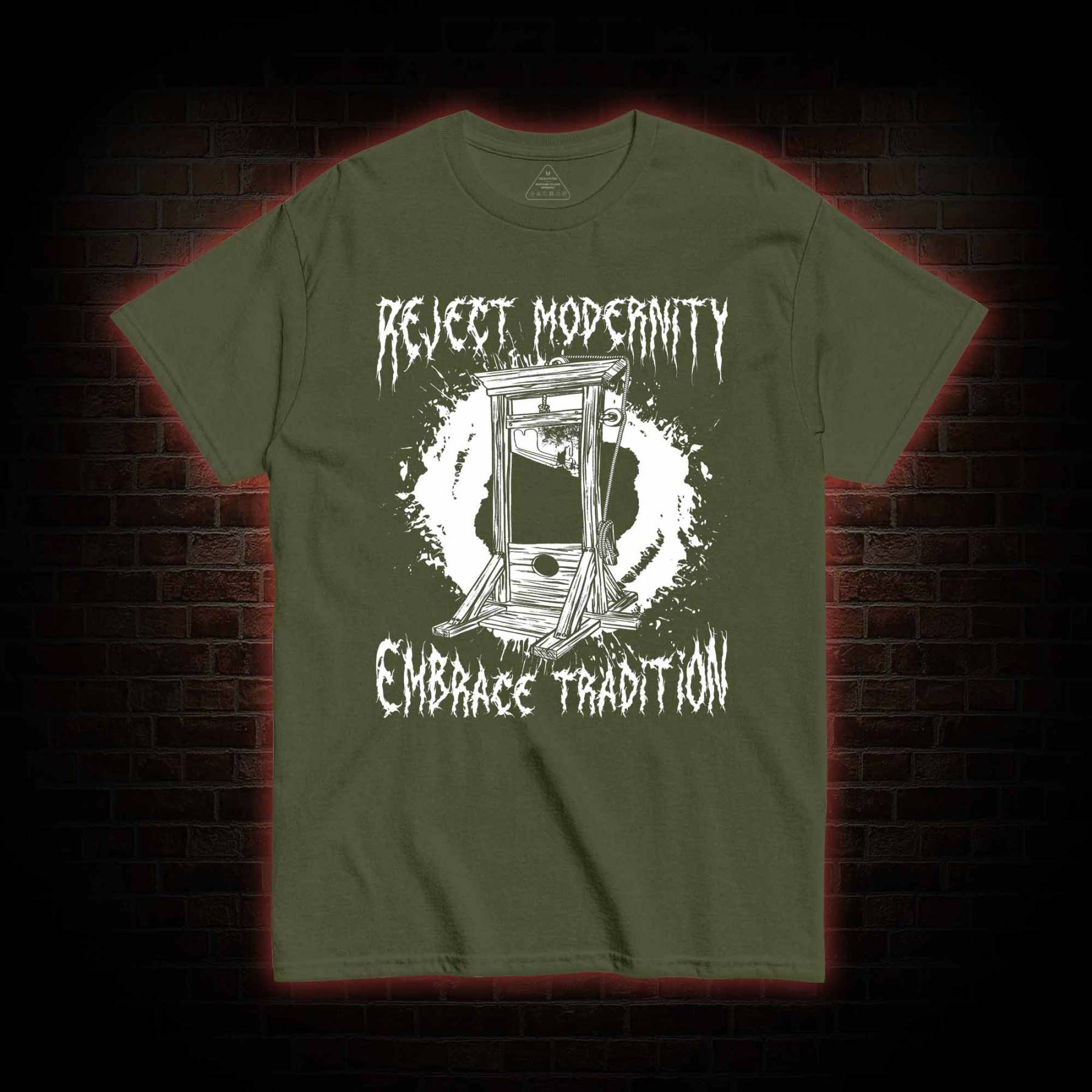 Reject Modernity Embrace Guillotine T-Shirt 
