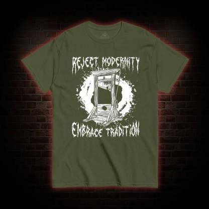 Reject Modernity Embrace Guillotine T-Shirt 