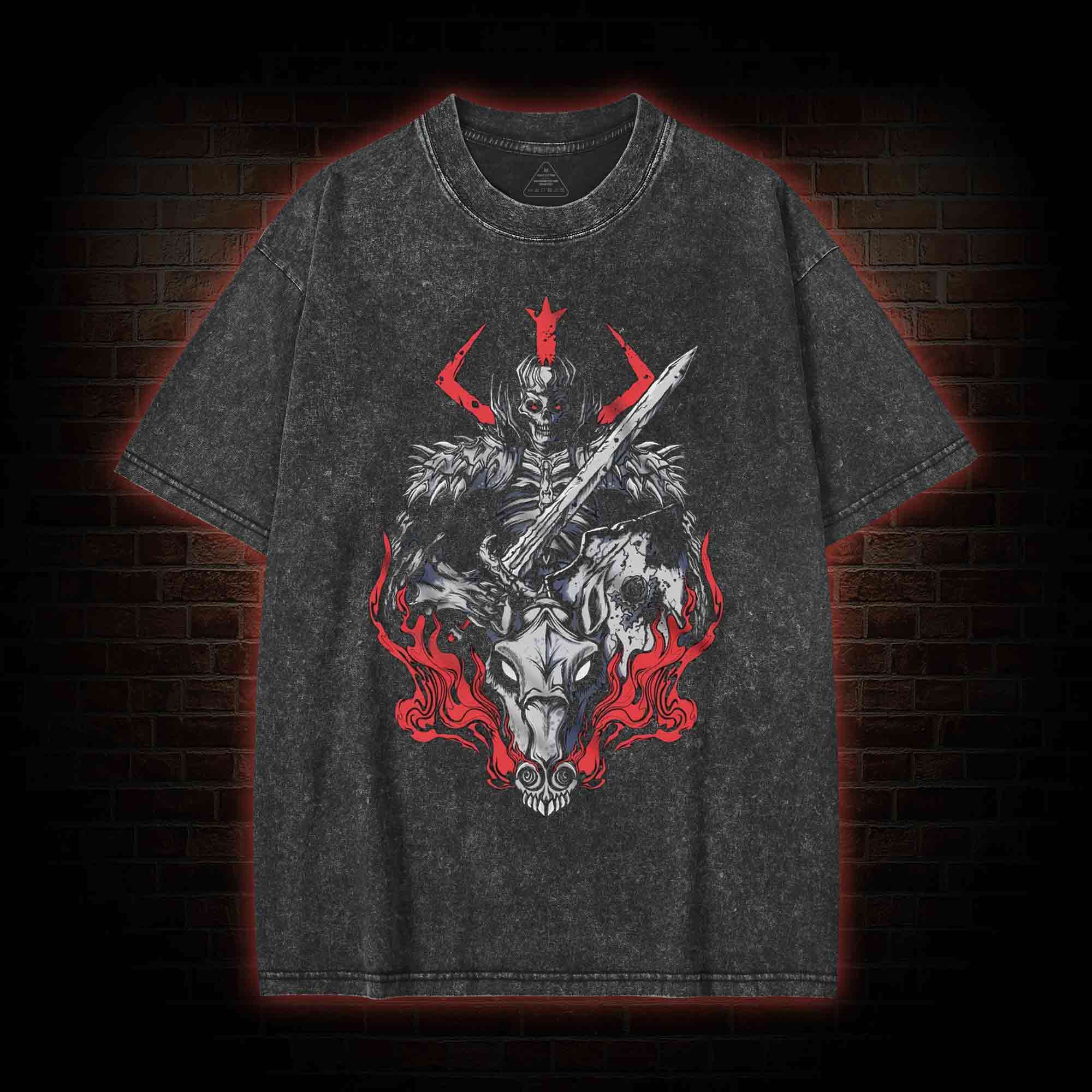 Skull Knight Washed T-shirt