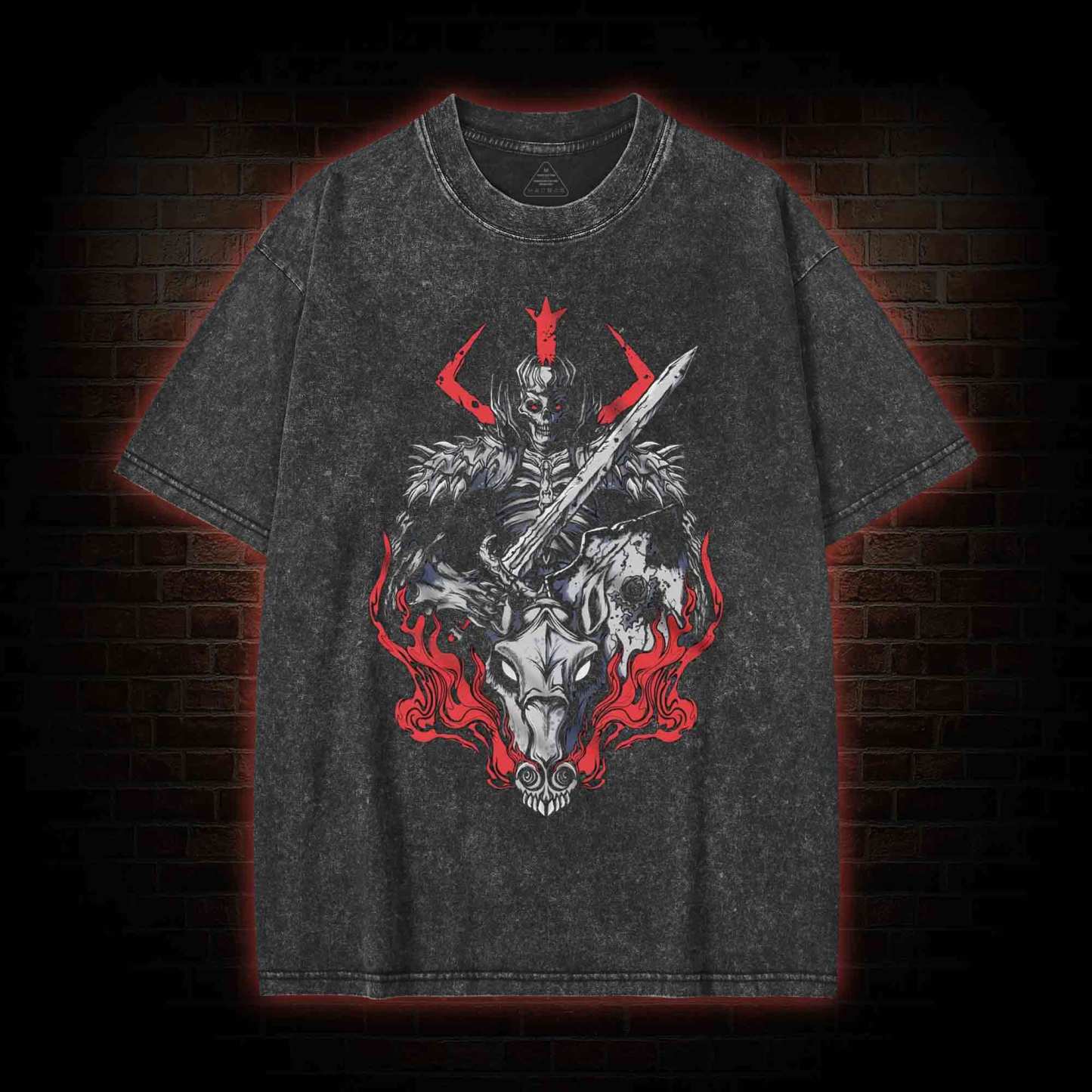 Skull Knight Washed T-shirt