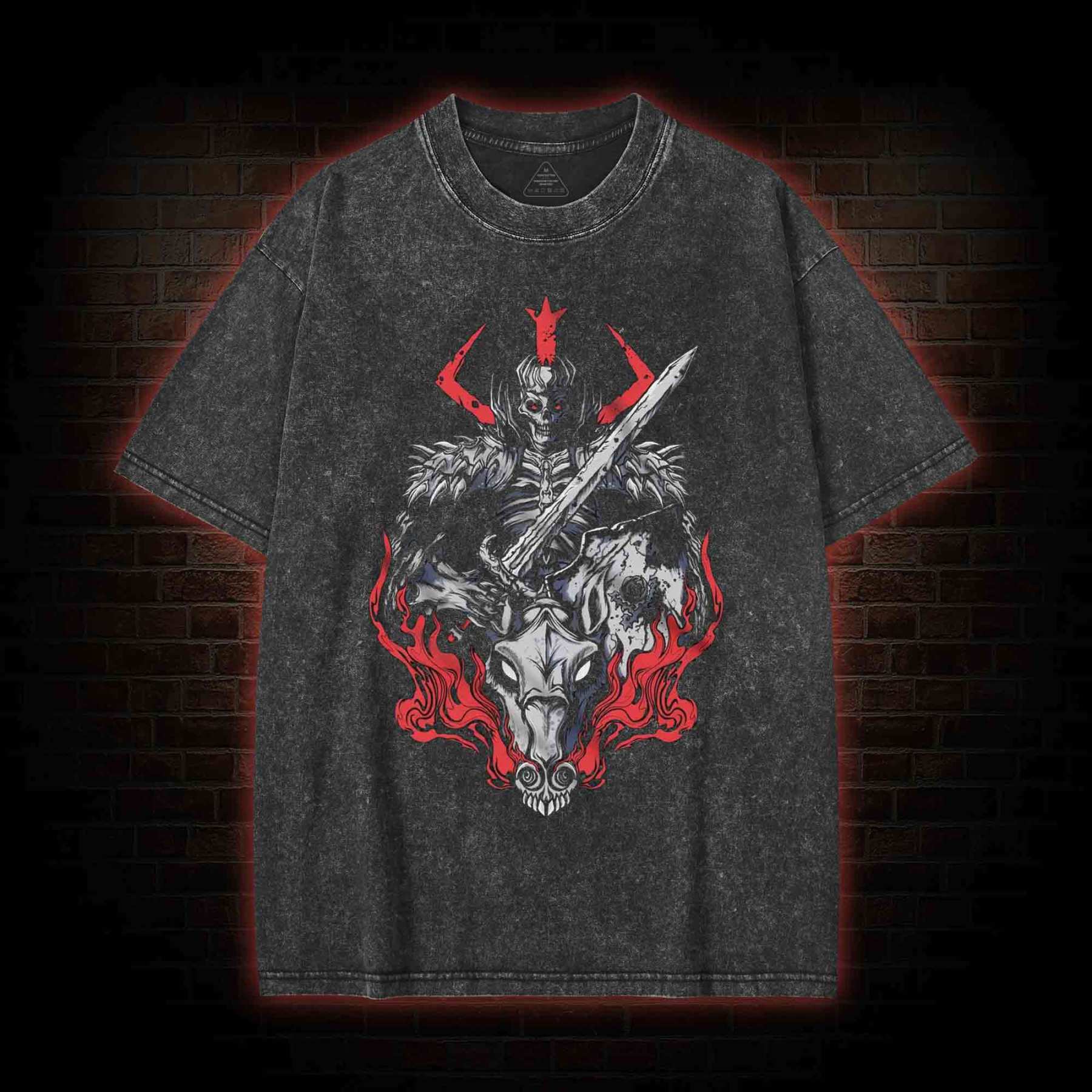 Skull Knight Washed T-shirt
