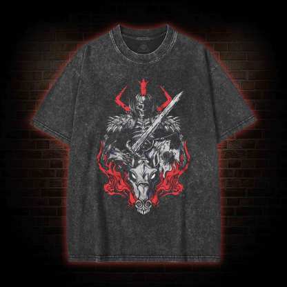 Skull Knight Washed T-shirt