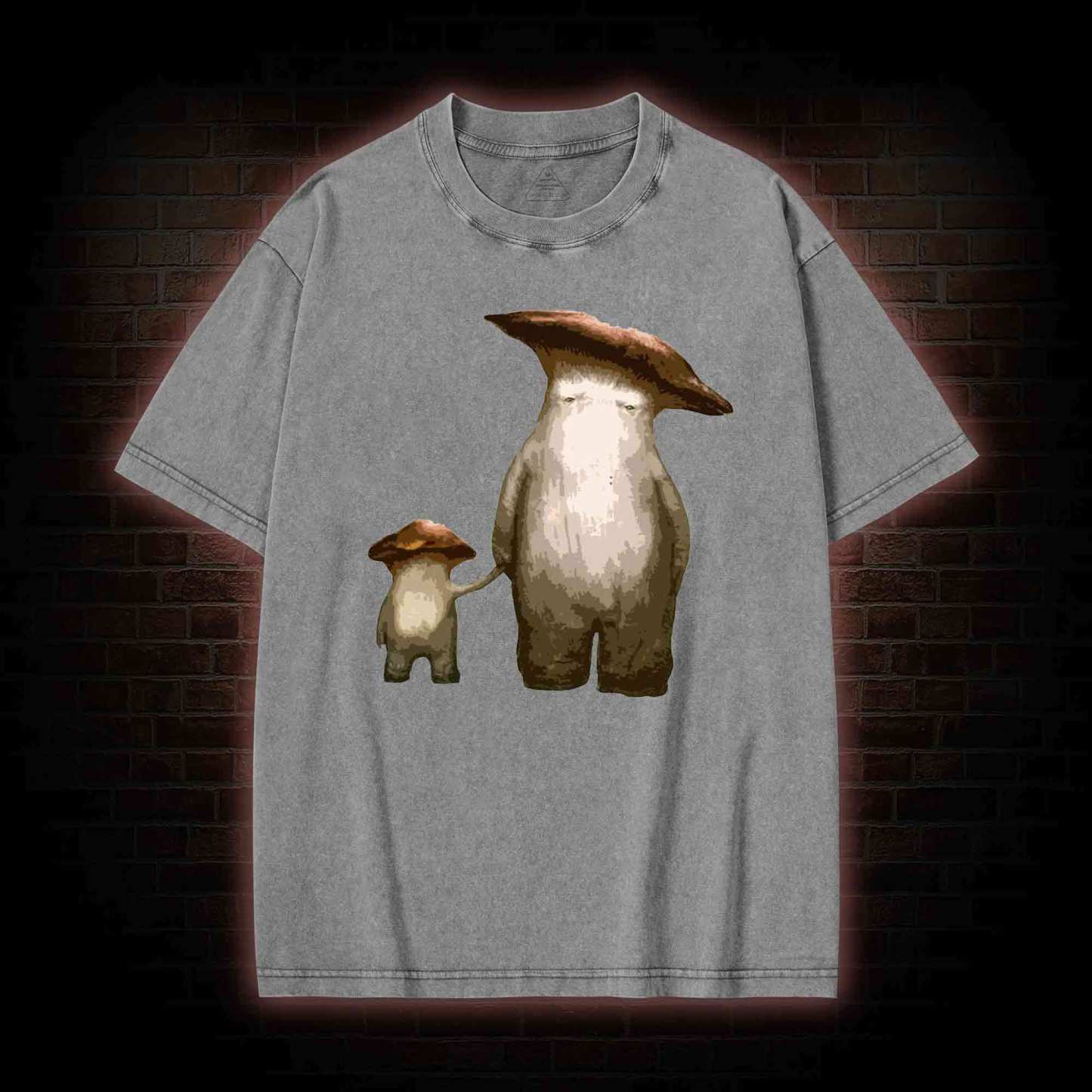 Mushroom People Washed T-shirt