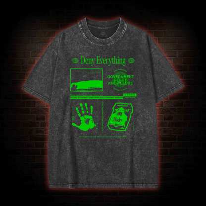 Deny Everything Washed T-shirt