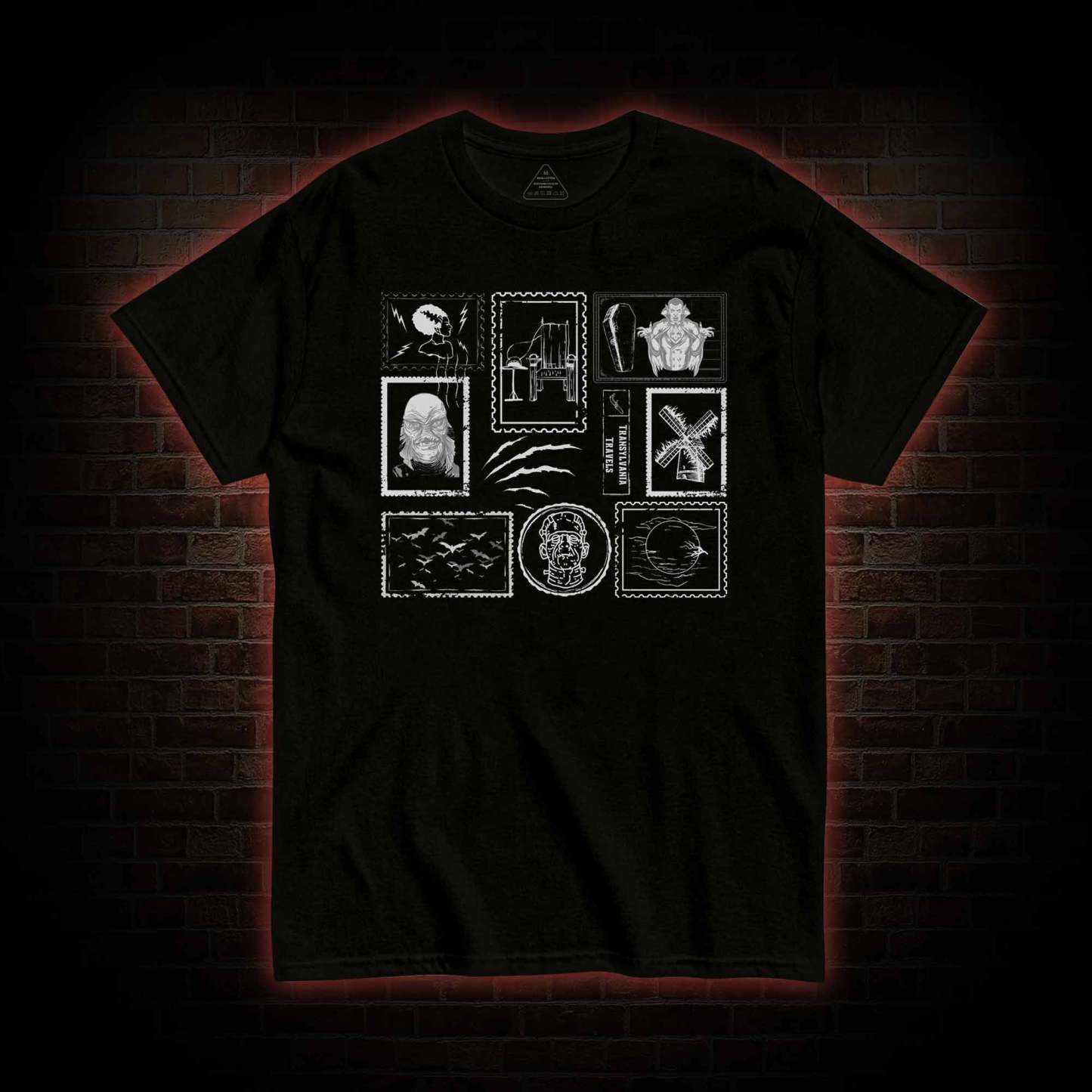 Monsters Postage Stamp T-Shirt