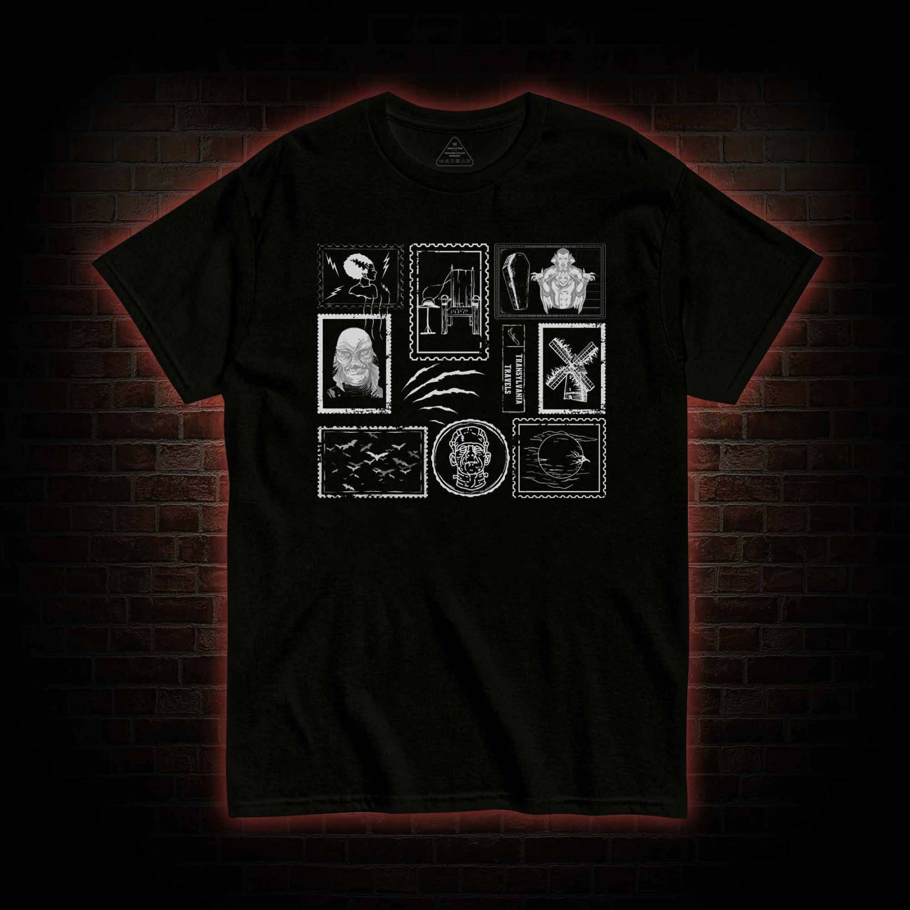 Monsters Postage Stamp T-Shirt