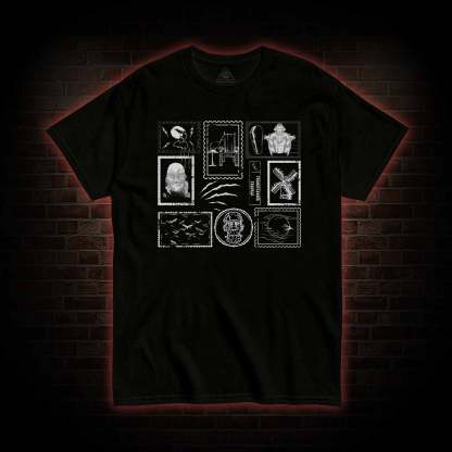 Monsters Postage Stamp T-Shirt 