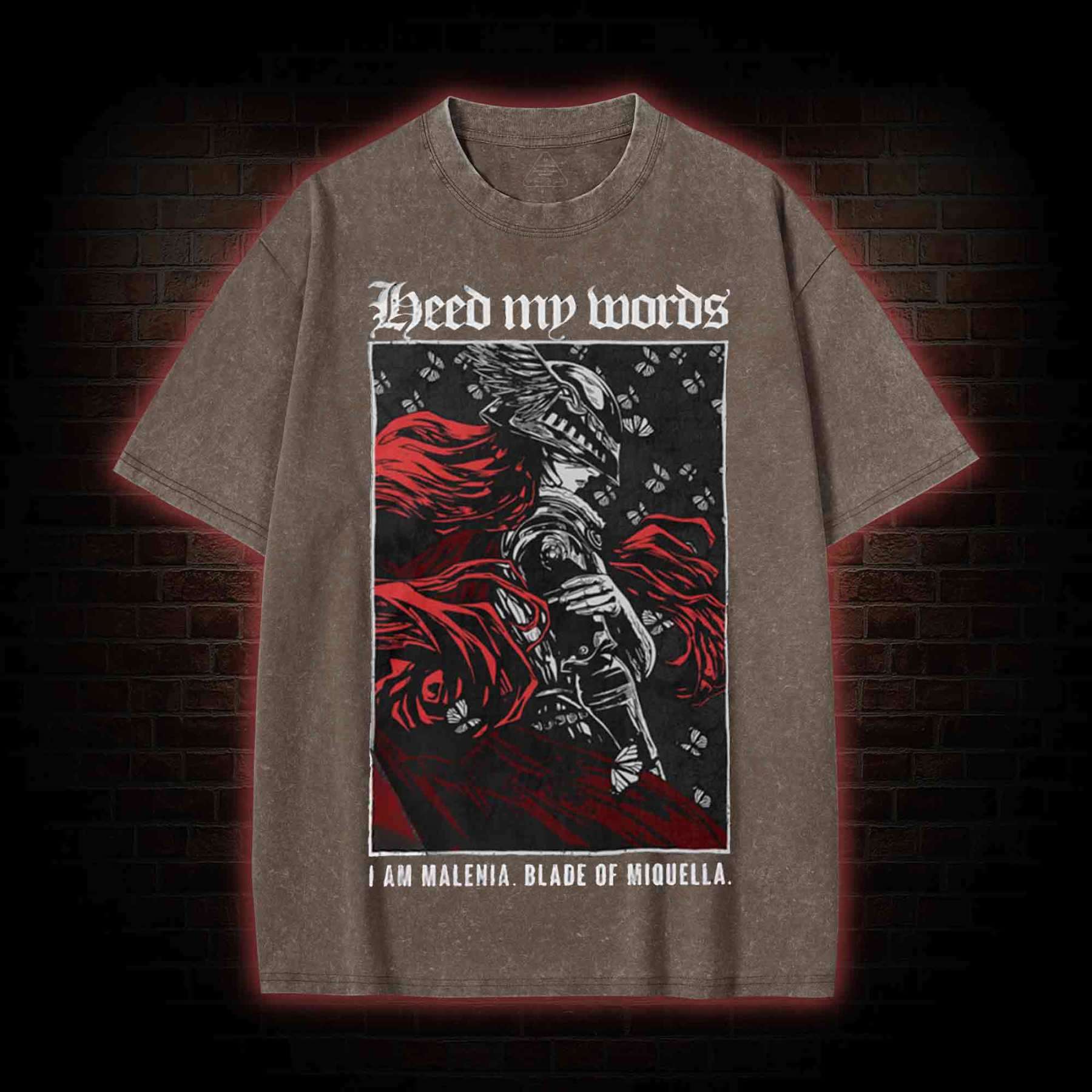 Heed My Words Struggler Washed T-shirt