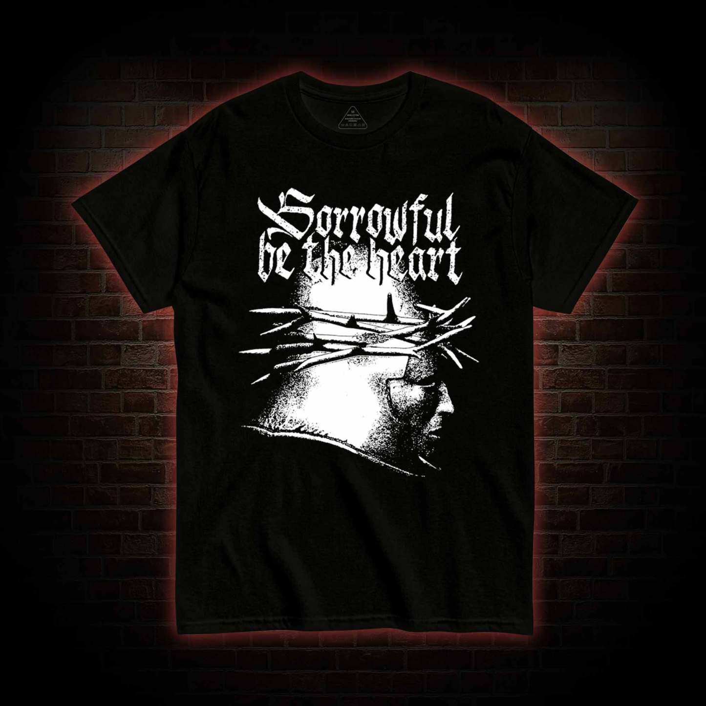Sorrowful be the heart T-Shirt with Dark Style