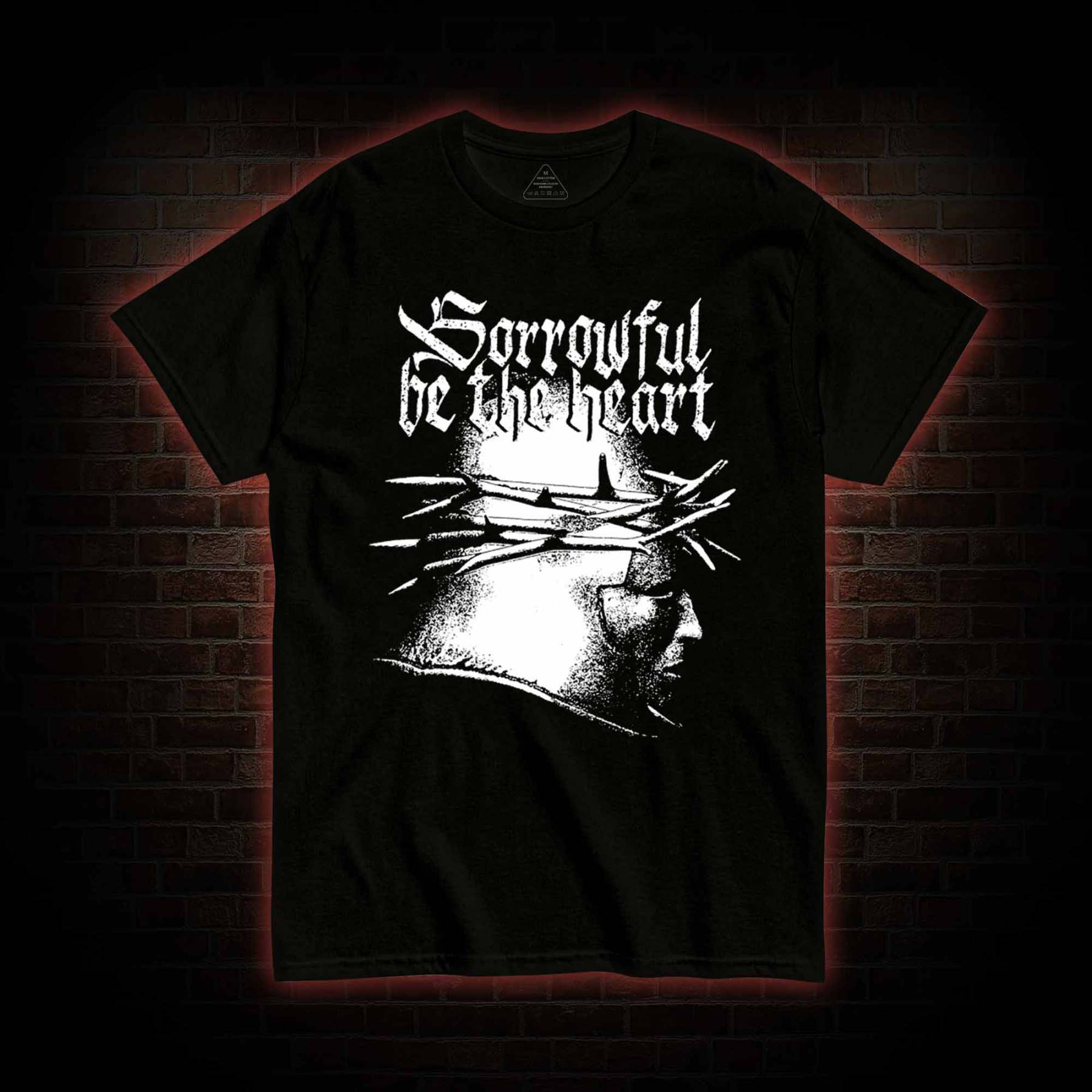 Sorrowful be the heart T-Shirt with Dark Style