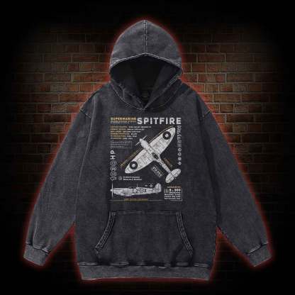 Royal Air Force Marlin Figher Washed Hoodie
