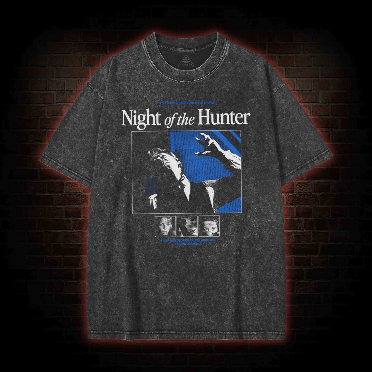 Hard World For Little Thing Washed T-shirt with Dark Style