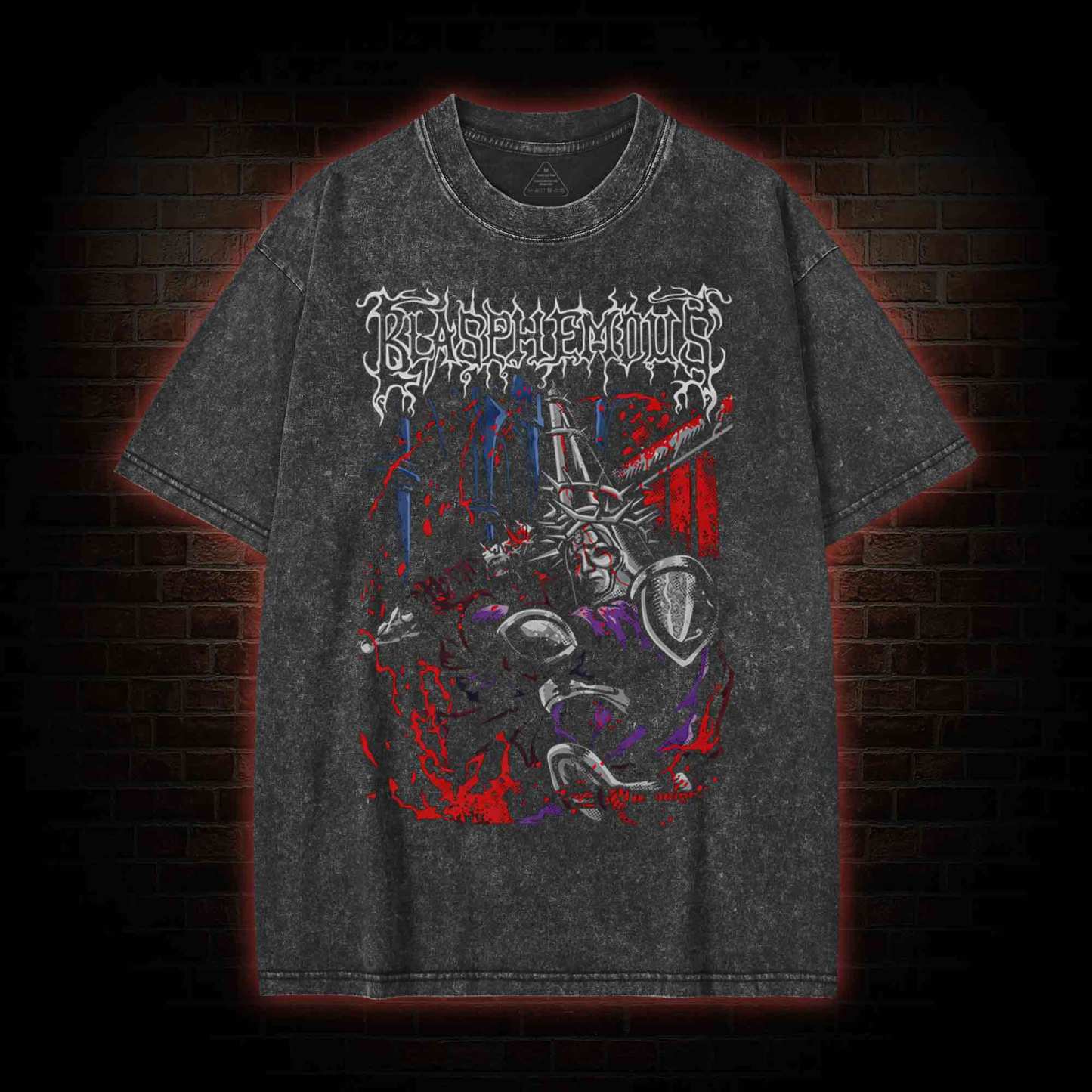 The Cnfessor Washed T-shirt with Dark Style