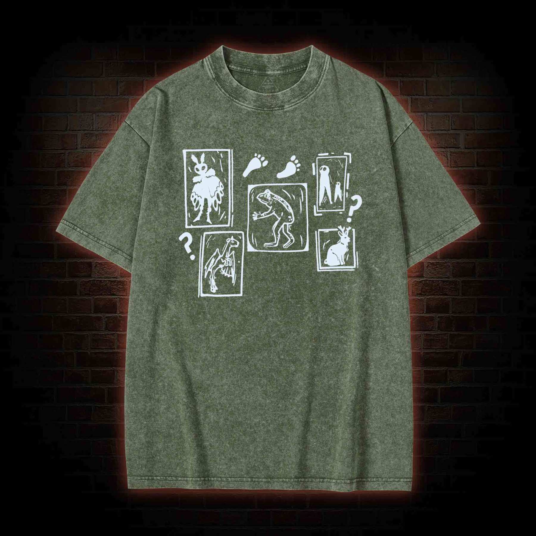 Cryptid Screenprint Washed T-shirt