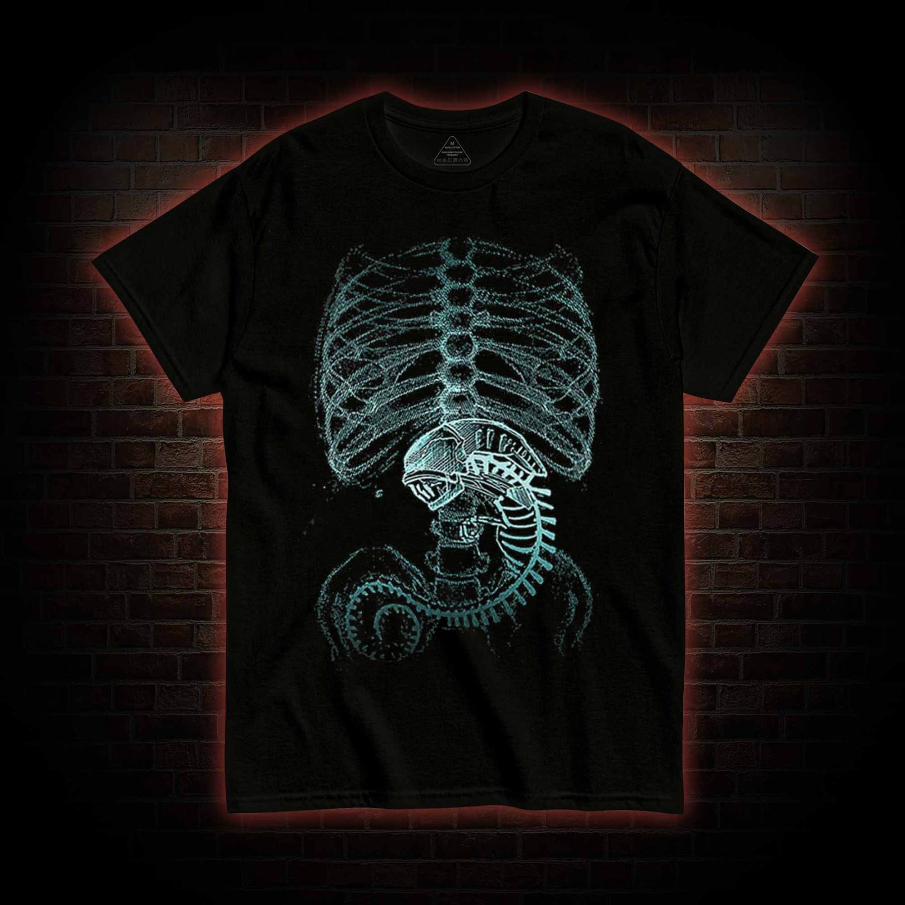 Alien X-ray T-shirt with Dark Style
