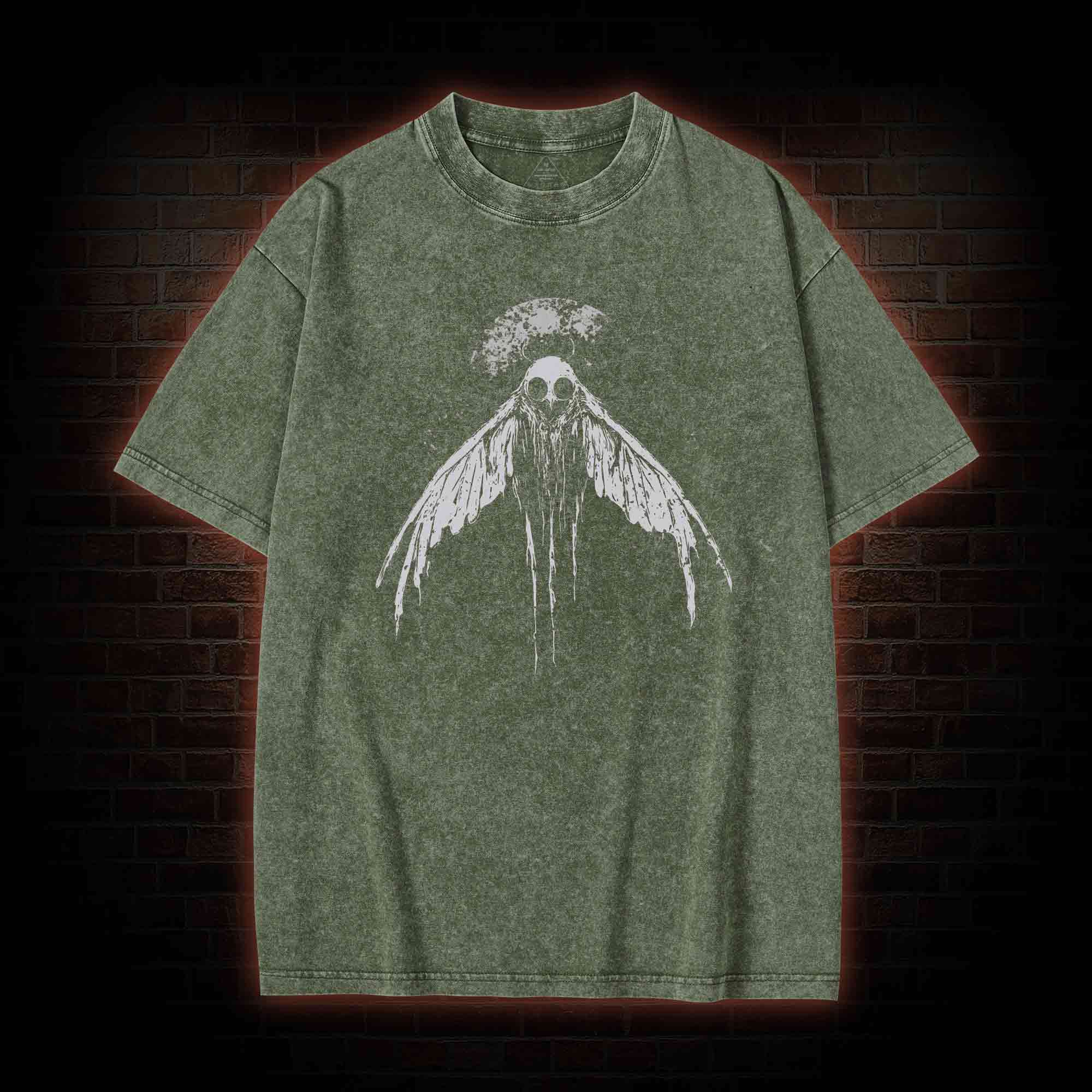 Mothman Horror Washed T-shirt