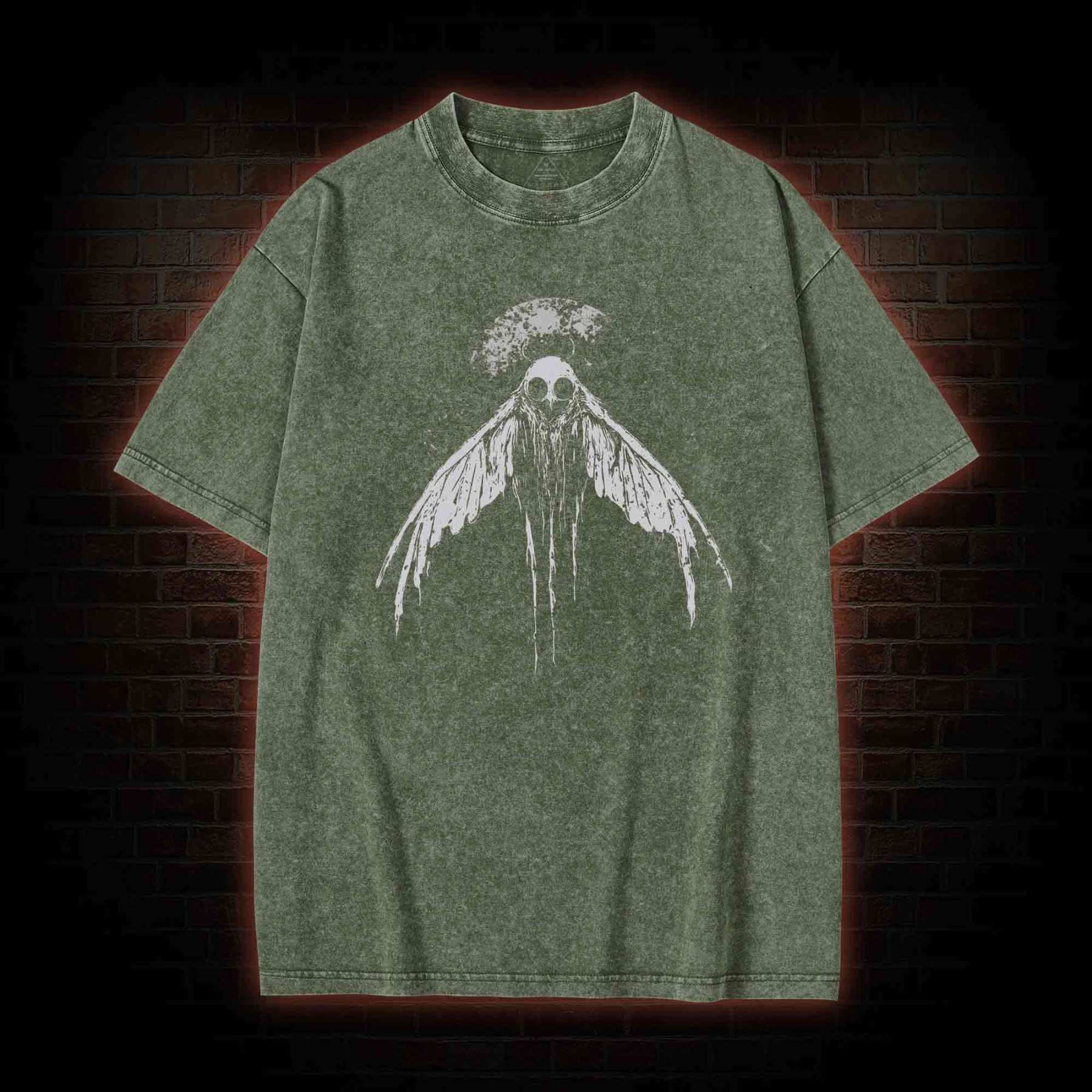 Mothman Horror Washed T-shirt