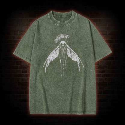 Mothman Horror Washed T-shirt