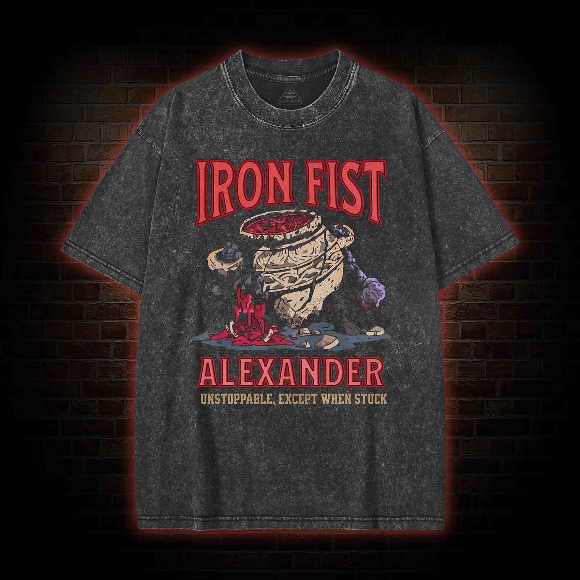 Unstoppable Except When Stuck Washed T-shirt