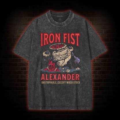 Unstoppable Except When Stuck Washed T-shirt