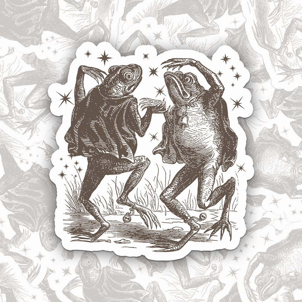 Frog Dancing Sticker