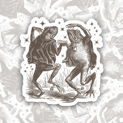Frog Dancing Sticker