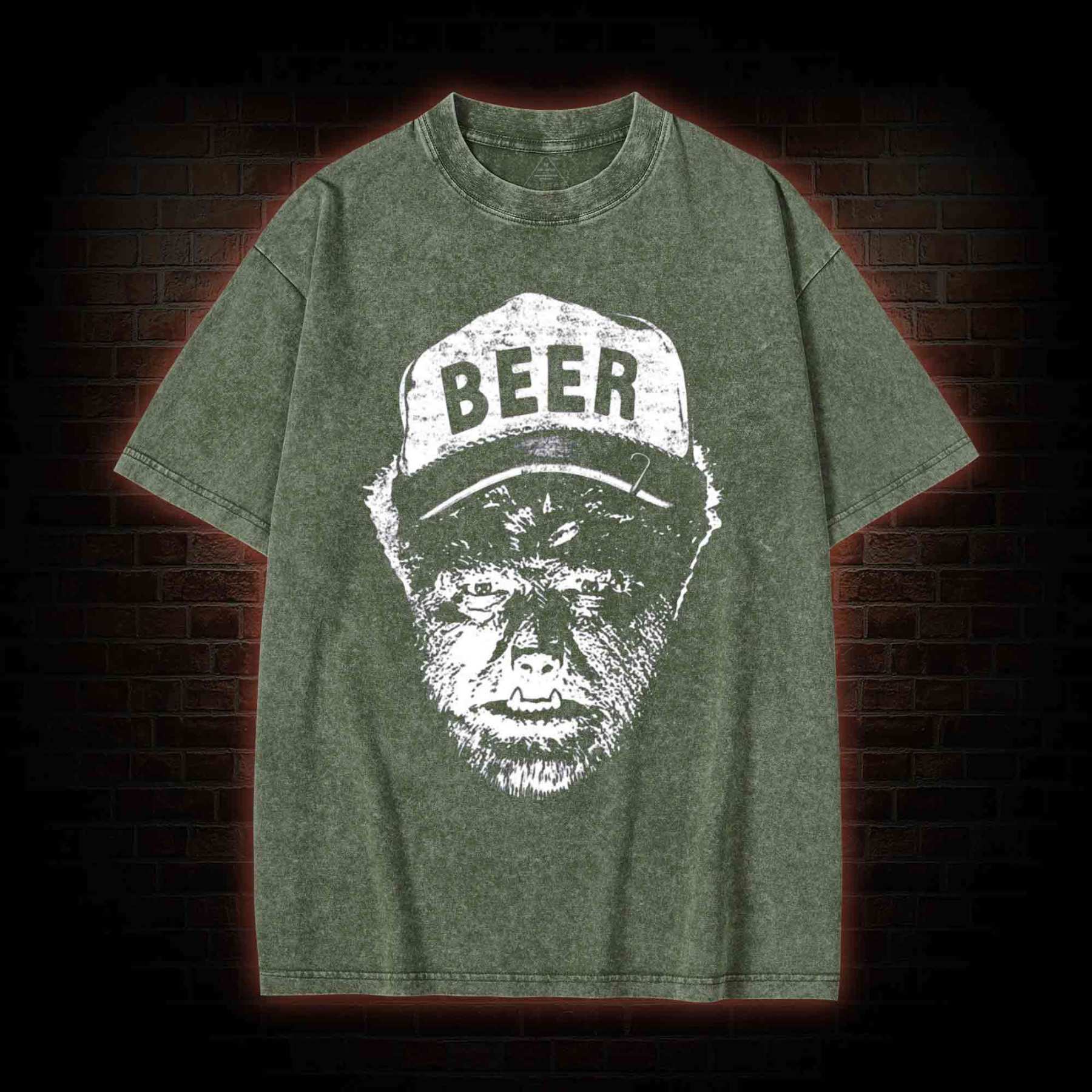 Beer Wolfman Washed T-shirt