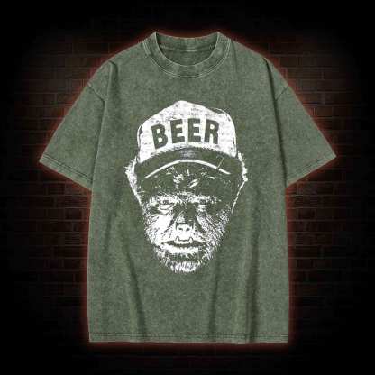 Beer Wolfman Washed T-shirt