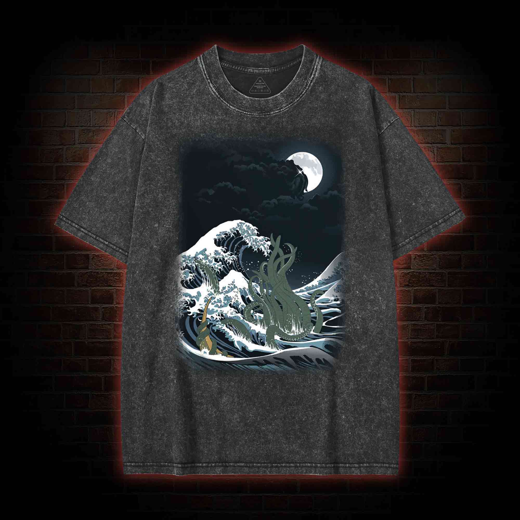 The Wave of R'lyeh Washed T-shirt