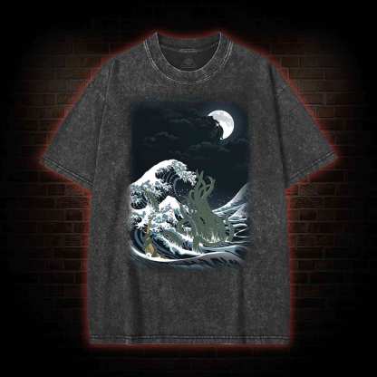 The Wave of R'lyeh Washed T-shirt