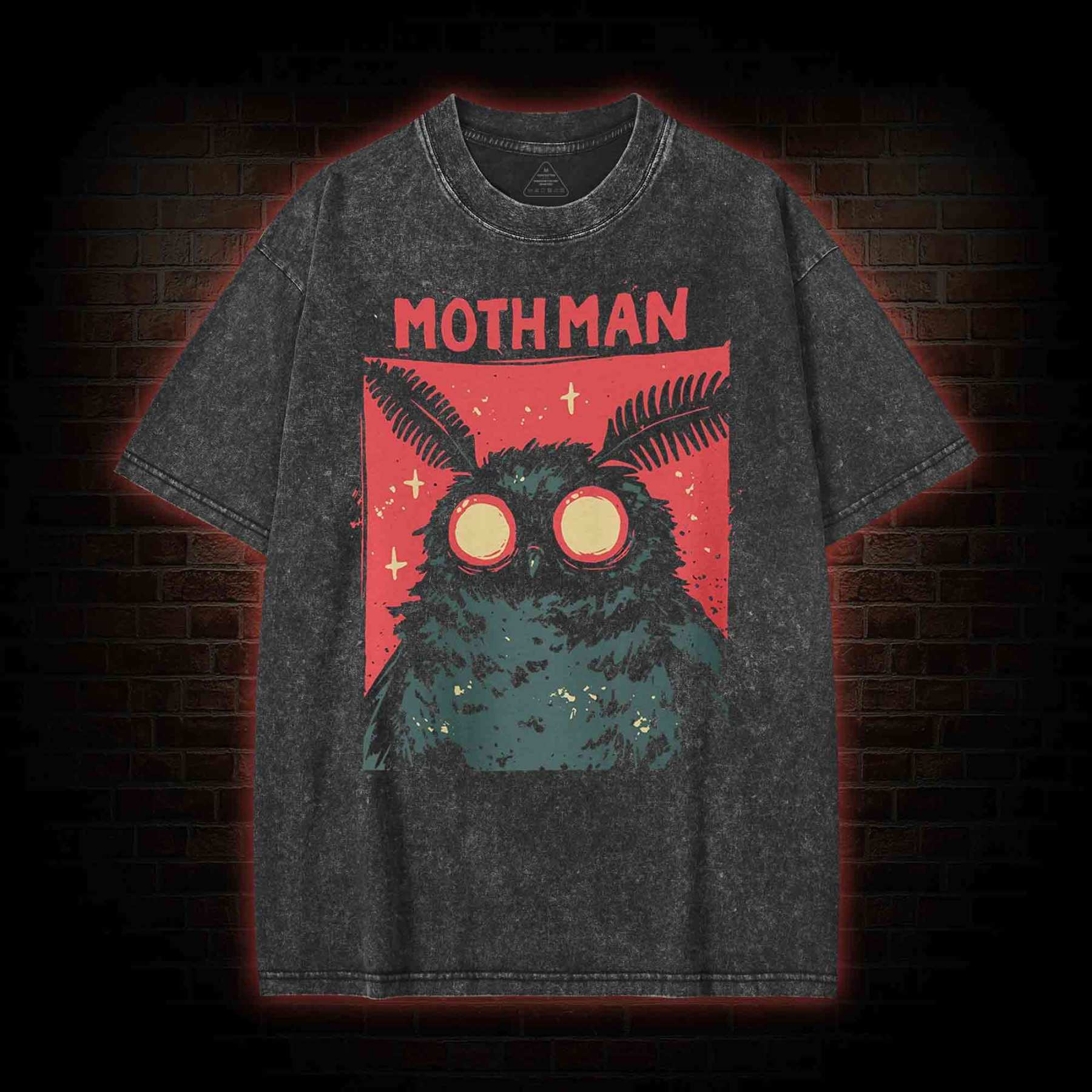 Cryptid Mothman Washed T-shirt