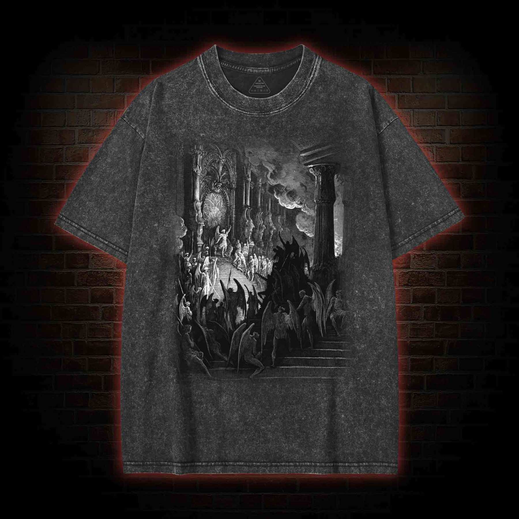 Satan in Council Washed T-shirt